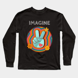 Can You Imagine Peace? Long Sleeve T-Shirt